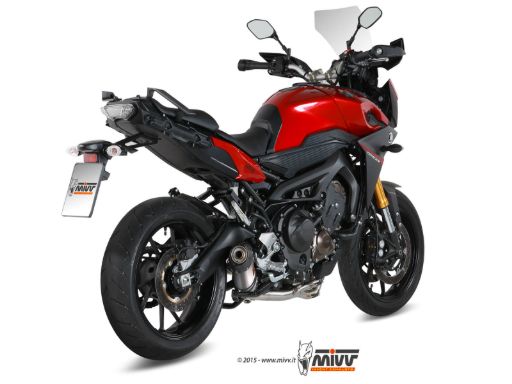 MIVV Y.049 YAMAHA TRACER 900 / TRACER 900 GT / FJ-09 (2015 - 2020) Full System Exhaust "OVAL" (Titanium+ Carbon Cap; approved) – Accessories in the 2WheelsHero Motorcycle Aftermarket Accessories and Parts Online Shop