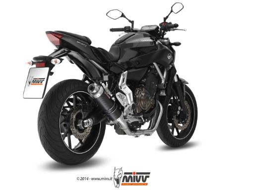 MIVV Y.045 YAMAHA MT-07 / FZ-07 (2014 - ) Full System High Exhaust "GP" (Carbon; approved) – Accessories in the 2WheelsHero Motorcycle Aftermarket Accessories and Parts Online Shop