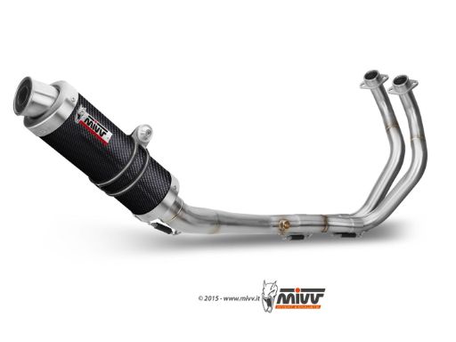 MIVV Y.045 YAMAHA MT-07 / FZ-07 (2014 - ) Full System High Exhaust "GP" (Carbon; approved) – Accessories in the 2WheelsHero Motorcycle Aftermarket Accessories and Parts Online Shop