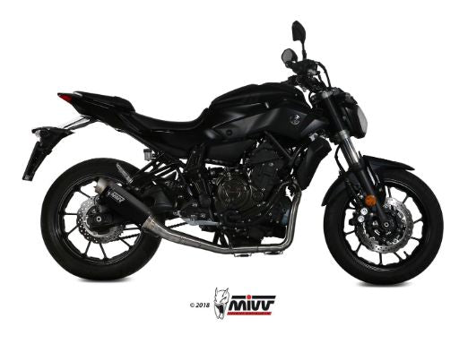 MIVV Y.045 YAMAHA MT-07 / FZ-07 (2014 - ) Full System High Exhaust "GP Pro" (Black; approved) – Accessories in the 2WheelsHero Motorcycle Aftermarket Accessories and Parts Online Shop