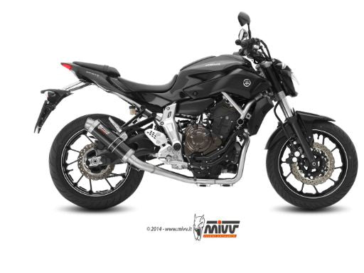 MIVV Y.045 YAMAHA MT-07 / FZ-07 (2014 - ) Full System High Exhaust "GP" (Black; approved) – Accessories in the 2WheelsHero Motorcycle Aftermarket Accessories and Parts Online Shop