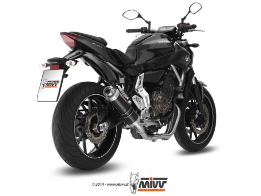 MIVV Y.045 YAMAHA MT-07 / FZ-07 (2014 - ) Full System High Exhaust "GP" (Black; approved) – Accessories in the 2WheelsHero Motorcycle Aftermarket Accessories and Parts Online Shop