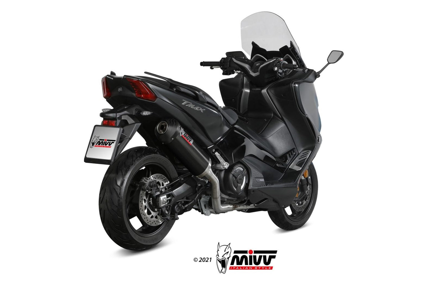 MIVV Y.061 YAMAHA T-MAX 530 (2017 - 2019) Full System Exhaust " Oval" (Black + Carbon Cap; approved) – Accessories in the 2WheelsHero Motorcycle Aftermarket Accessories and Parts Online Shop