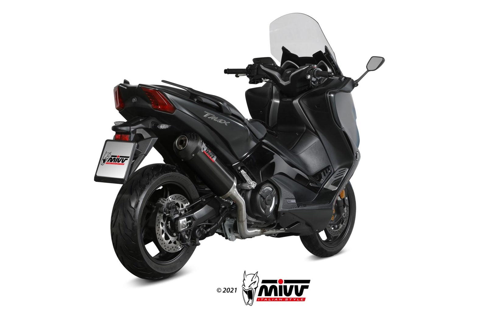 MIVV Y.061 YAMAHA T-MAX 530 (2017 - 2019) Full System Exhaust " Oval" (Black + Carbon Cap; approved) – Accessories in the 2WheelsHero Motorcycle Aftermarket Accessories and Parts Online Shop