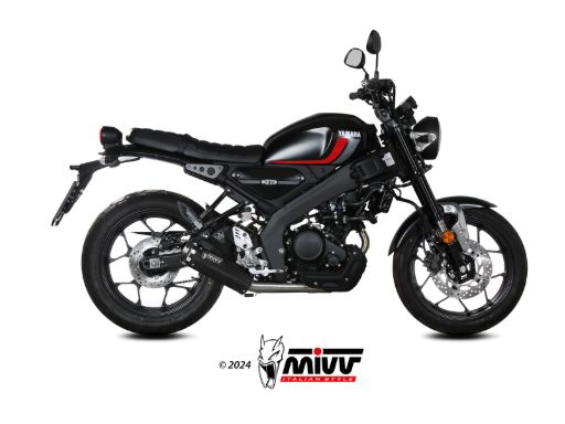 MIVV Y.075 YAMAHA XSR 125 (2022 -) Full System Exhaust "HR-1" (ALUMINIUM BACKPLATE; approved) – Accessories in the 2WheelsHero Motorcycle Aftermarket Accessories and Parts Online Shop