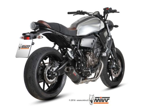 MIVV Y.053 YAMAHA XSR 700 (2016 - 2020) Full System Exhaust "OVAL" (Carbon + Carbon Cap; approved) – Accessories in the 2WheelsHero Motorcycle Aftermarket Accessories and Parts Online Shop