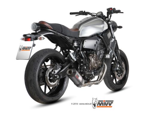 MIVV Y.053 YAMAHA XSR 700 (2016 - 2020) Full System Exhaust "OVAL" (Titanium+ Carbon Cap; approved) – Accessories in the 2WheelsHero Motorcycle Aftermarket Accessories and Parts Online Shop