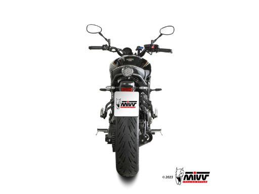 MIVV Y.077 YAMAHA XSR 700 (2021 - ) Full System Exhaust "HR-1" (ALUMINIUM BACKPLATE; approved) – Accessories in the 2WheelsHero Motorcycle Aftermarket Accessories and Parts Online Shop
