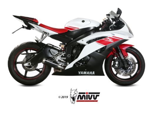 MIVV Y.021 YAMAHA YZF 600 R6 (2006 - 2016) SLIP-ON Exhaust "MK3" (black; approved) – Accessories in the 2WheelsHero Motorcycle Aftermarket Accessories and Parts Online Shop