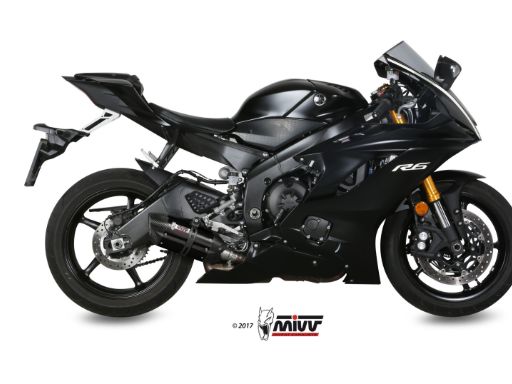MIVV Y.063 YAMAHA YZF 600 R6 (2017 - 2021) SLIP-ON Exhaust "SUONO" (Black; approved) – Accessories in the 2WheelsHero Motorcycle Aftermarket Accessories and Parts Online Shop