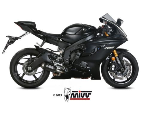 MIVV Y.063 YAMAHA YZF 600 R6 (2017 - 2021) SLIP-ON Exhaust "MK3" (Carbon; approved) – Accessories in the 2WheelsHero Motorcycle Aftermarket Accessories and Parts Online Shop