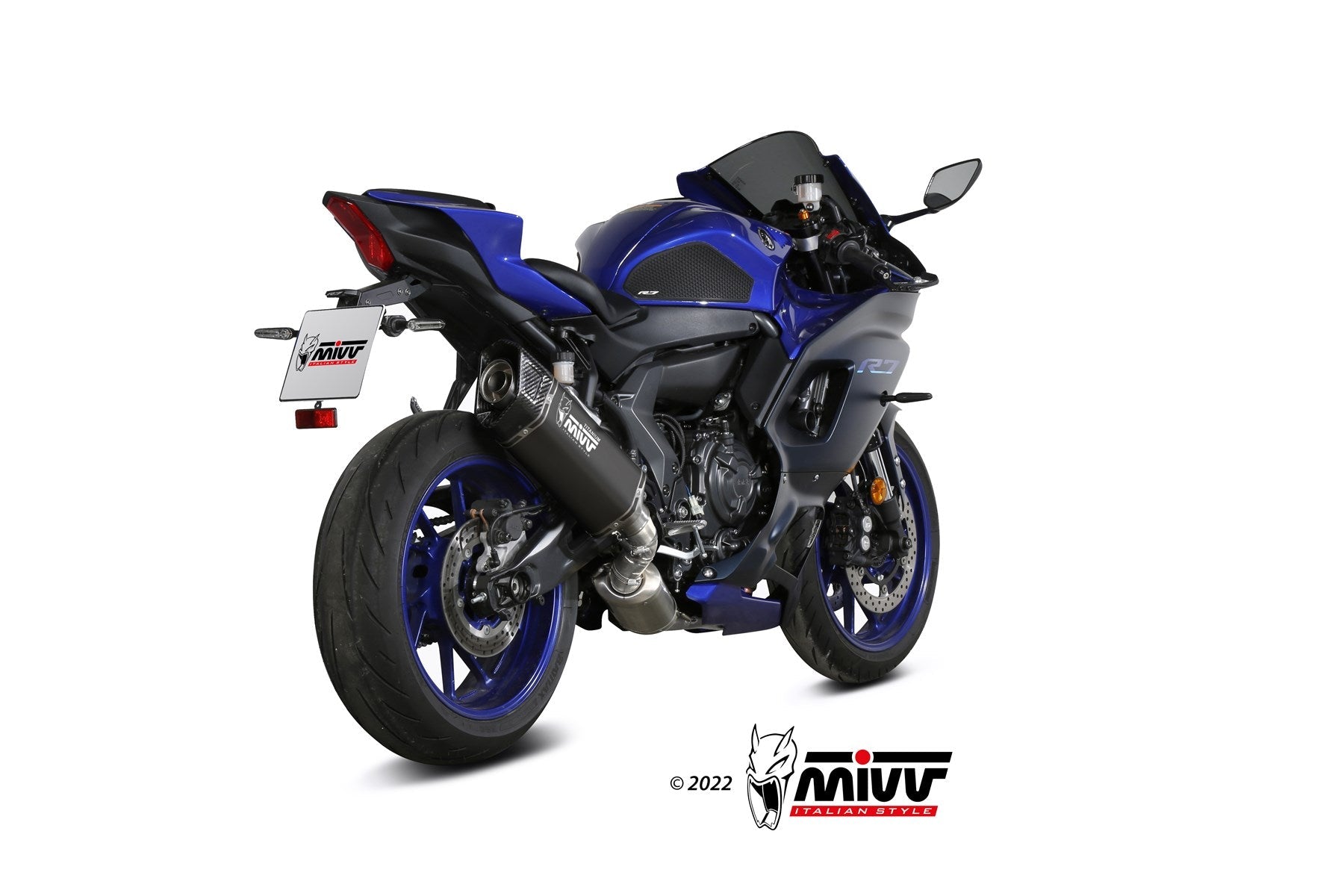 MIVV Y.071 YAMAHA R7 (2022 -) Full System Exhaust "SR-1" (Black Titanium; approved) – Accessories in the 2WheelsHero Motorcycle Aftermarket Accessories and Parts Online Shop