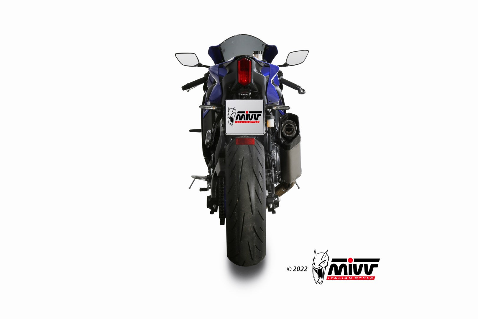 MIVV Y.071 YAMAHA R7 (2022 -) Full System high Exhaust "SR-1" (Black Titanium; approved) – Accessories in the 2WheelsHero Motorcycle Aftermarket Accessories and Parts Online Shop