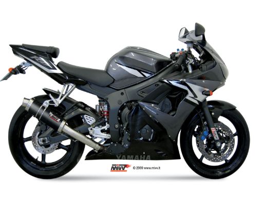 MIVV Y.013 YAMAHA YZF 600 R6 (2003 - 2005) SLIP-ON Exhaust "OVAL" (carbon; approved) – Accessories in the 2WheelsHero Motorcycle Aftermarket Accessories and Parts Online Shop