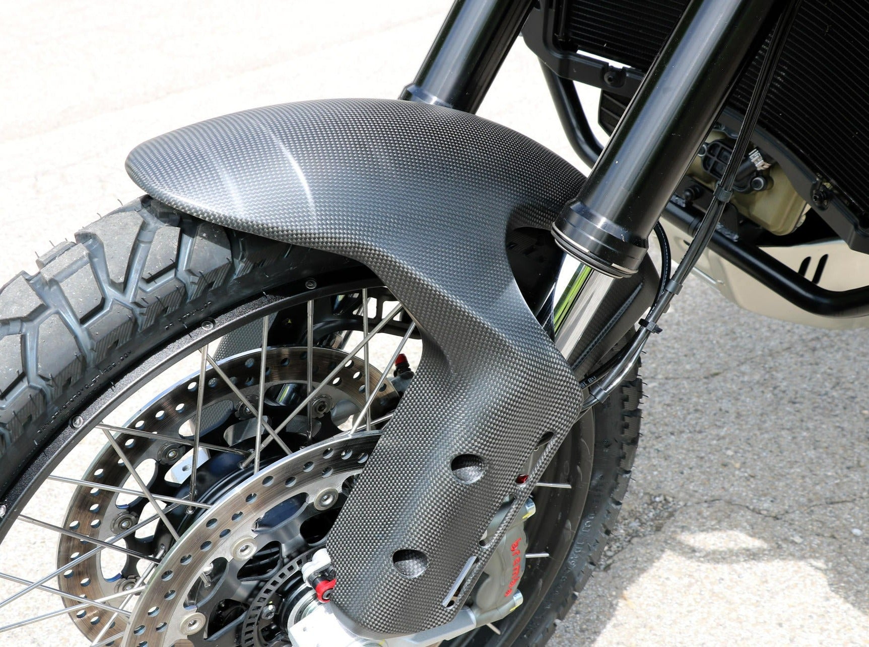 ZA240 - CNC RACING Ducati DesertX (2022+) Carbon Front Fender – Accessories in the Motodeal Motorcycle Aftermarket Accessories and Parts Online Shop