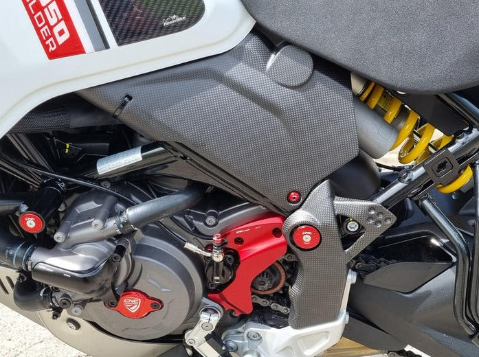 ZA246 - CNC RACING Ducati DesertX (2022+) Carbon Frame Side Upper Covers – Accessories in the Motodeal Motorcycle Aftermarket Accessories and Parts Online Shop