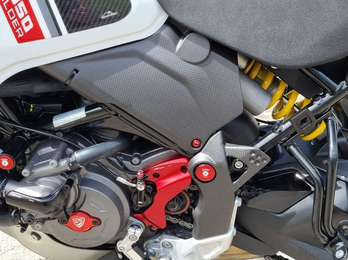 ZA241 - CNC RACING Ducati DesertX (2022+) Carbon Frame Side Lower Covers – Accessories in the Motodeal Motorcycle Aftermarket Accessories and Parts Online Shop