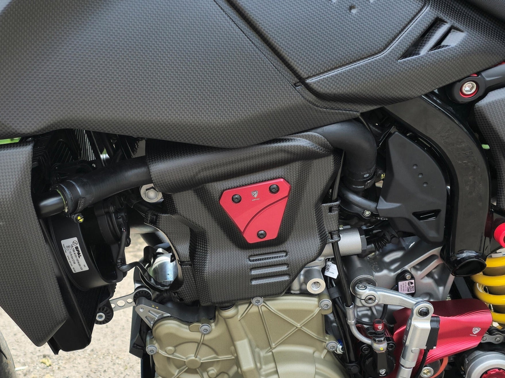 PR100 - CNC RACING Ducati Hypermotard 698 Mono (2024+) Engine Cover Protector (left) – Accessories in the Motodeal Motorcycle Aftermarket Accessories and Parts Online Shop