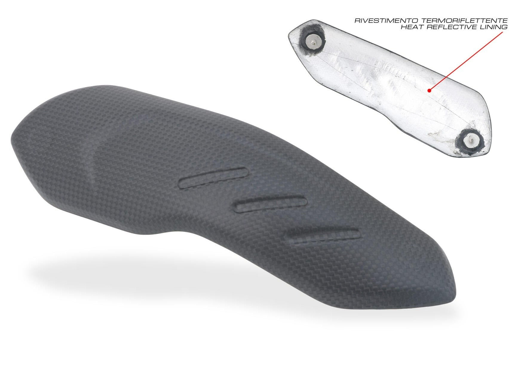 ZA275 - CNC RACING Ducati Hypermotard 698 Mono (2024+) Carbon Exhaust Pipe Front Heat Guard – Accessories in the Motodeal Motorcycle Aftermarket Accessories and Parts Online Shop