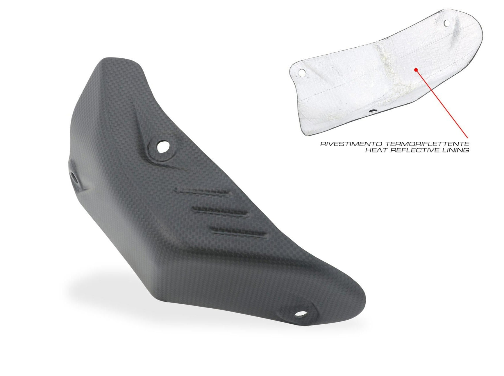 ZA276 - CNC RACING Ducati Hypermotard 698 Mono (2024+) Carbon Exhaust Pipe Rear Heat Guard – Accessories in the Motodeal Motorcycle Aftermarket Accessories and Parts Online Shop