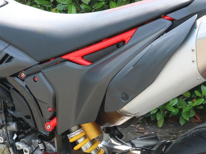 ZA277 - CNC RACING Ducati Hypermotard 698 Mono (2024+) Carbon Rear Subframe Covers – Accessories in the Motodeal Motorcycle Aftermarket Accessories and Parts Online Shop