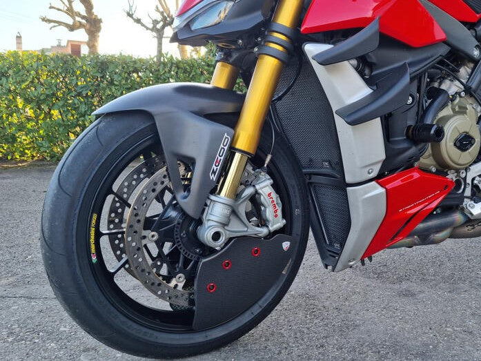 CNC RACING ZA750PR Ducati Streetfighter / Panigale V2 / V4 Carbon Front Brake Cooling System (Pramac Edition) – Accessories in the Motodeal Motorcycle Aftermarket Accessories and Parts Online Shop