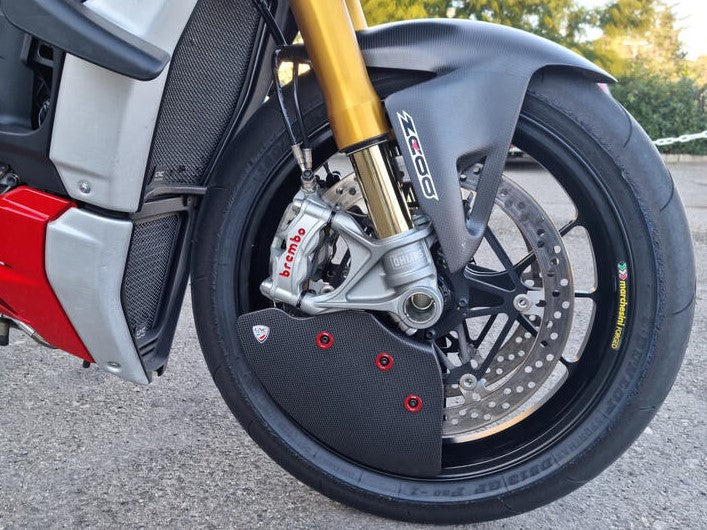 CNC RACING ZA750PR Ducati Streetfighter / Panigale V2 / V4 Carbon Front Brake Cooling System (Pramac Edition) – Accessories in the Motodeal Motorcycle Aftermarket Accessories and Parts Online Shop