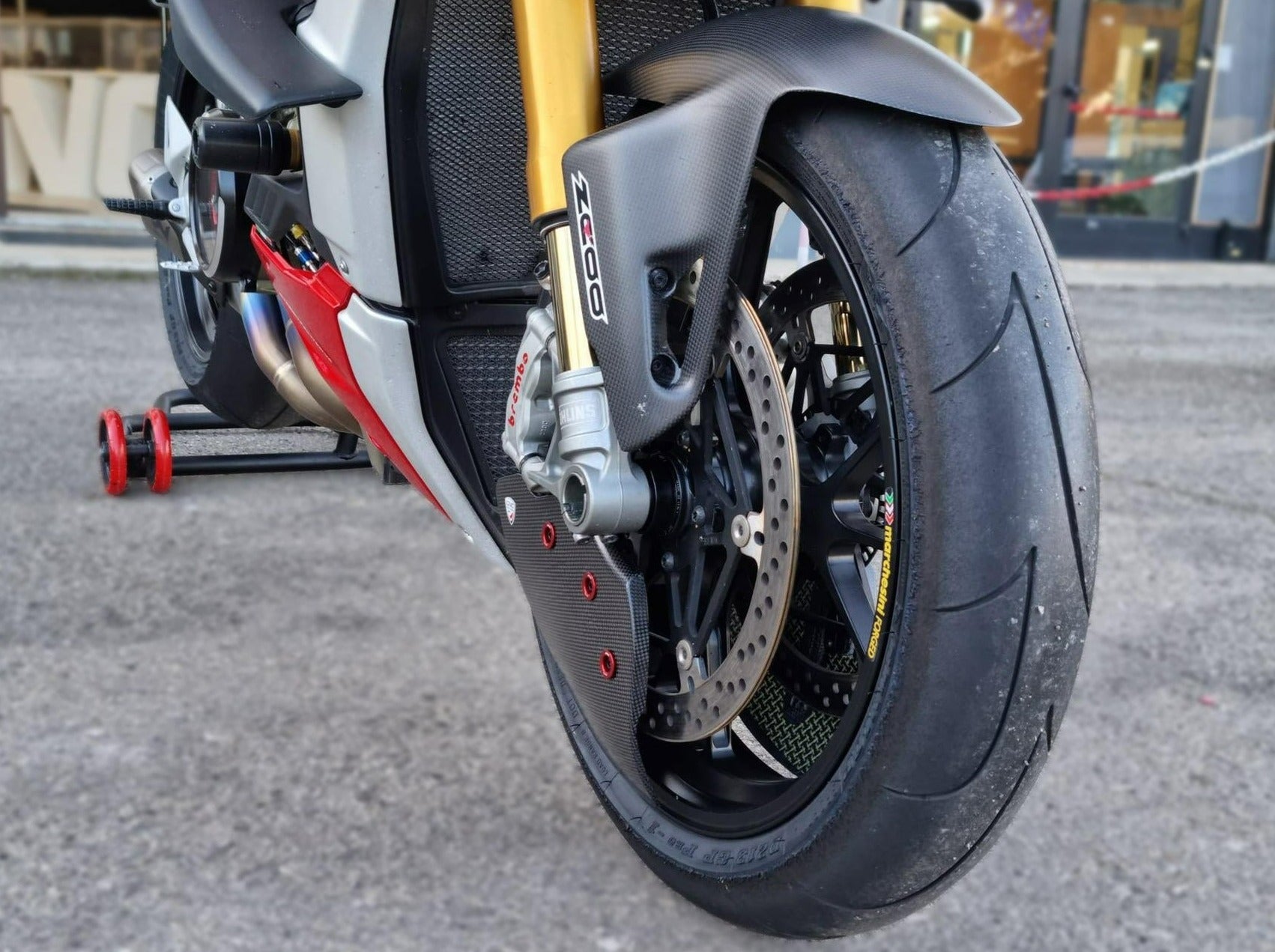 ZA750 - CNC RACING Ducati Streetfighter / Panigale V2 / V4 Carbon Front Brake Cooling System – Accessories in the Motodeal Motorcycle Aftermarket Accessories and Parts Online Shop