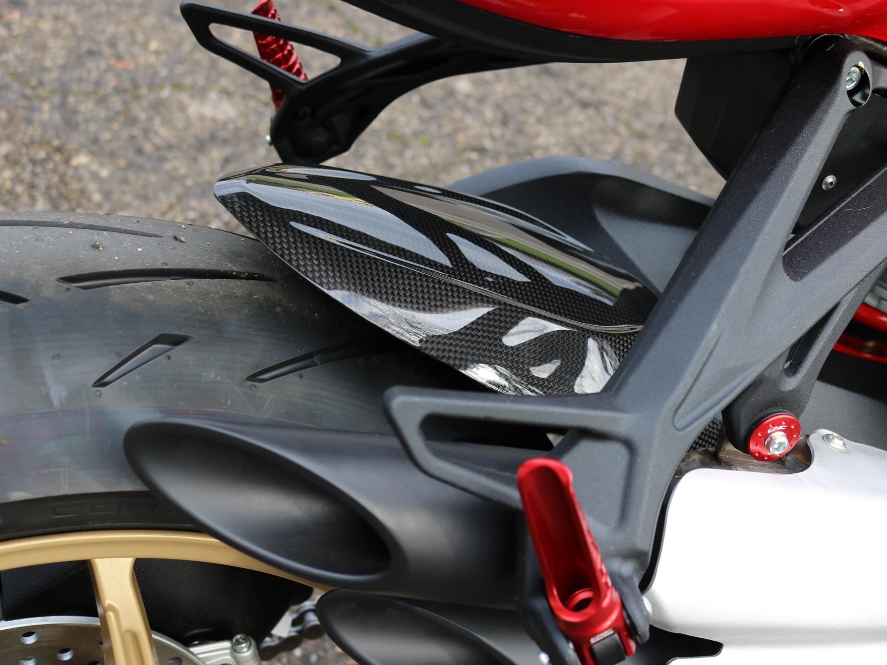 ZA835 - CNC RACING MV Agusta Carbon Rear Fender – Accessories in the Motodeal Motorcycle Aftermarket Accessories and Parts Online Shop