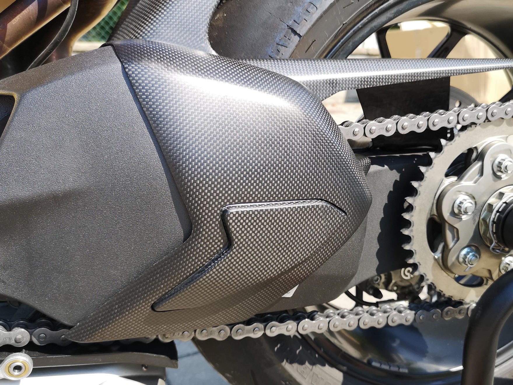 ZA864 - CNC RACING Ducati Panigale V4 (18/24) Carbon Swingarm Cover – Accessories in the Motodeal Motorcycle Aftermarket Accessories and Parts Online Shop