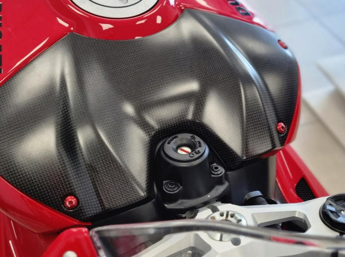 ZA871 - CNC RACING Ducati Panigale V4 (22/24) Carbon Fuel Tank Cover – Accessories in the Motodeal Motorcycle Aftermarket Accessories and Parts Online Shop