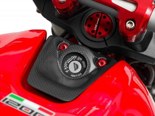 ZA967 - CNC RACING Ducati Monster 1200/821 Carbon Key Cover – Accessories in the Motodeal Motorcycle Aftermarket Accessories and Parts Online Shop