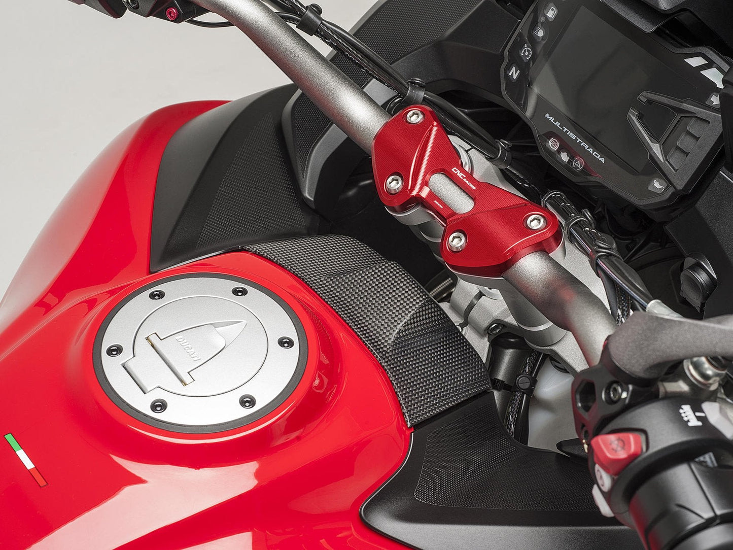 ZA986 - CNC RACING Ducati Multistrada 1200/Enduro Carbon Hands Free Receiver Cover – Accessories in the Motodeal Motorcycle Aftermarket Accessories and Parts Online Shop
