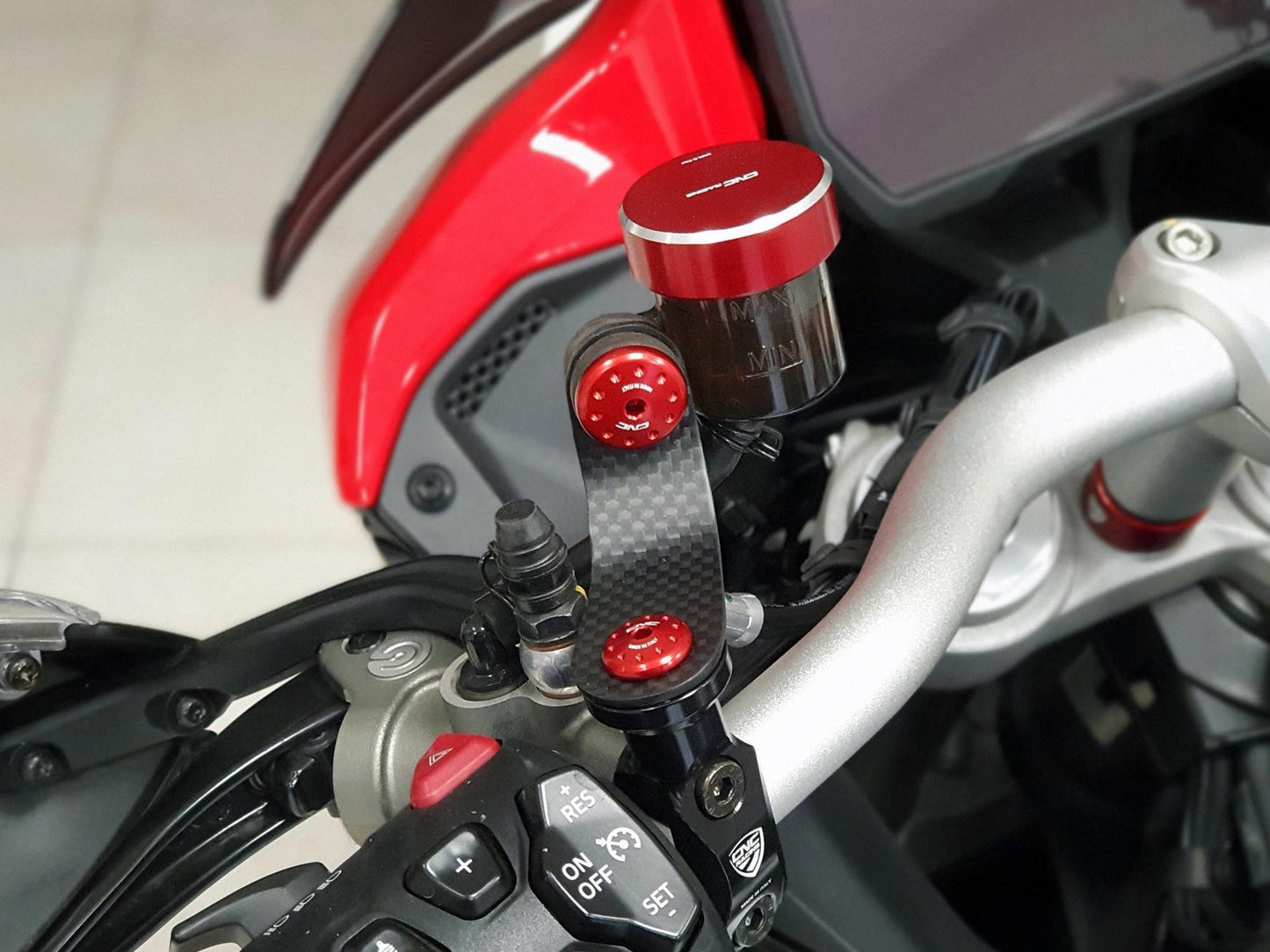 ZA990 - CNC RACING Ducati Multistrada V4 (2021+) Carbon Front Oil Tanks Brackets – Accessories in the Motodeal Motorcycle Aftermarket Accessories and Parts Online Shop
