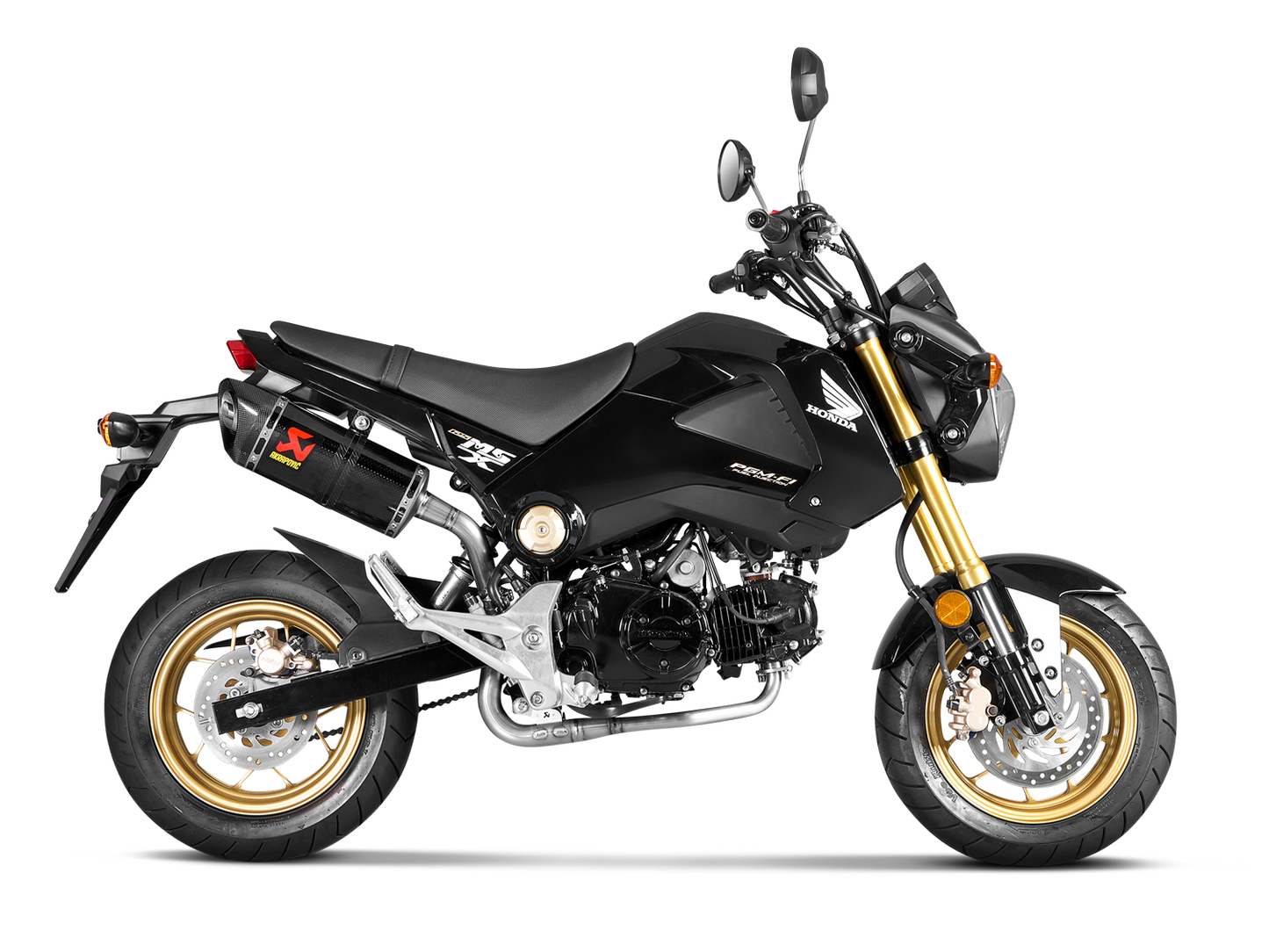 AKRAPOVIC E-H125E1 Honda MSX125 / Grom (2015+) Optional Header Exhaust (titanium) – Accessories in the 2WheelsHero Motorcycle Aftermarket Accessories and Parts Online Shop