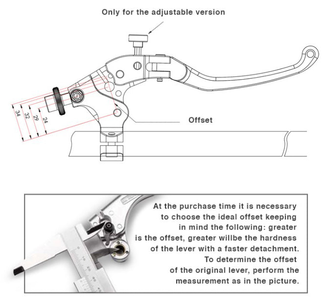 LCFR - BONAMICI RACING Clutch Master Cylinder (full adjustable lever) – Accessories in the 2WheelsHero Motorcycle Aftermarket Accessories and Parts Online Shop