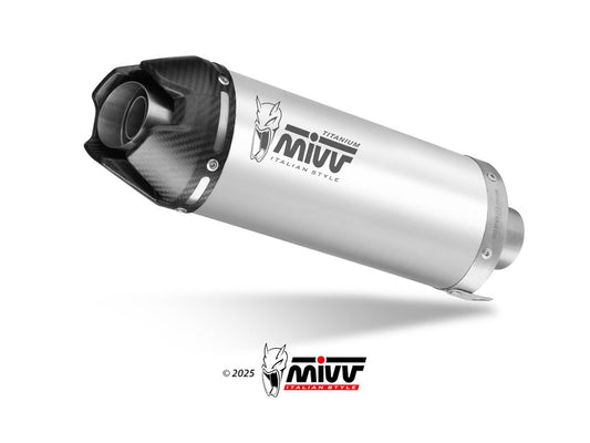 MIVV K.061 KAWASAKI Z 500 / SE ( 2024+ ) Slip On Exhaust "AK-1" (titanium + carbon cap; approved) – Accessories in the 2WheelsHero Motorcycle Aftermarket Accessories and Parts Online Shop