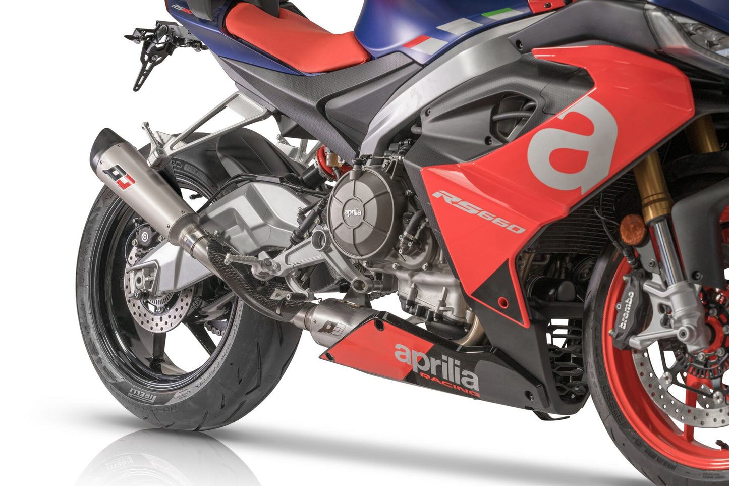 QD EXHAUST Aprilia RS 660 / Tuono (2020+) Titanium Full Exhaust System "Tri-cone" (EU homologated) – Accessories in the 2WheelsHero Motorcycle Aftermarket Accessories and Parts Online Shop