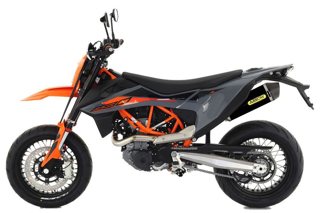 ARROW 72156PZ+72624AKN KTM 690 Enduro R (2019+) Dark Aluminum Slip-on Exhaust "Race Tech" – Accessories in the 2WheelsHero Motorcycle Aftermarket Accessories and Parts Online Shop