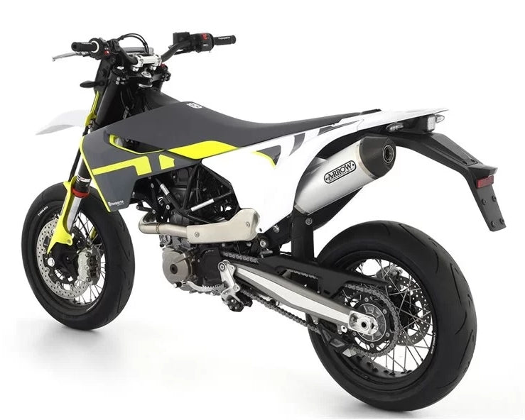 ARROW 72143KZ+72623AK Husqvarna 701 Enduro/Supermoto (2017+) Aluminum Slip-on Exhaust "Race Tech" – Accessories in the 2WheelsHero Motorcycle Aftermarket Accessories and Parts Online Shop