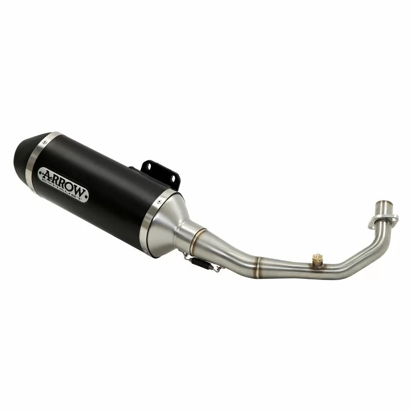 ARROW 53080MI+53533ANN Kymco Downtown 350I (2016+) Dark Aluminum Slip-on Exhaust "Urban" – Accessories in the 2WheelsHero Motorcycle Aftermarket Accessories and Parts Online Shop