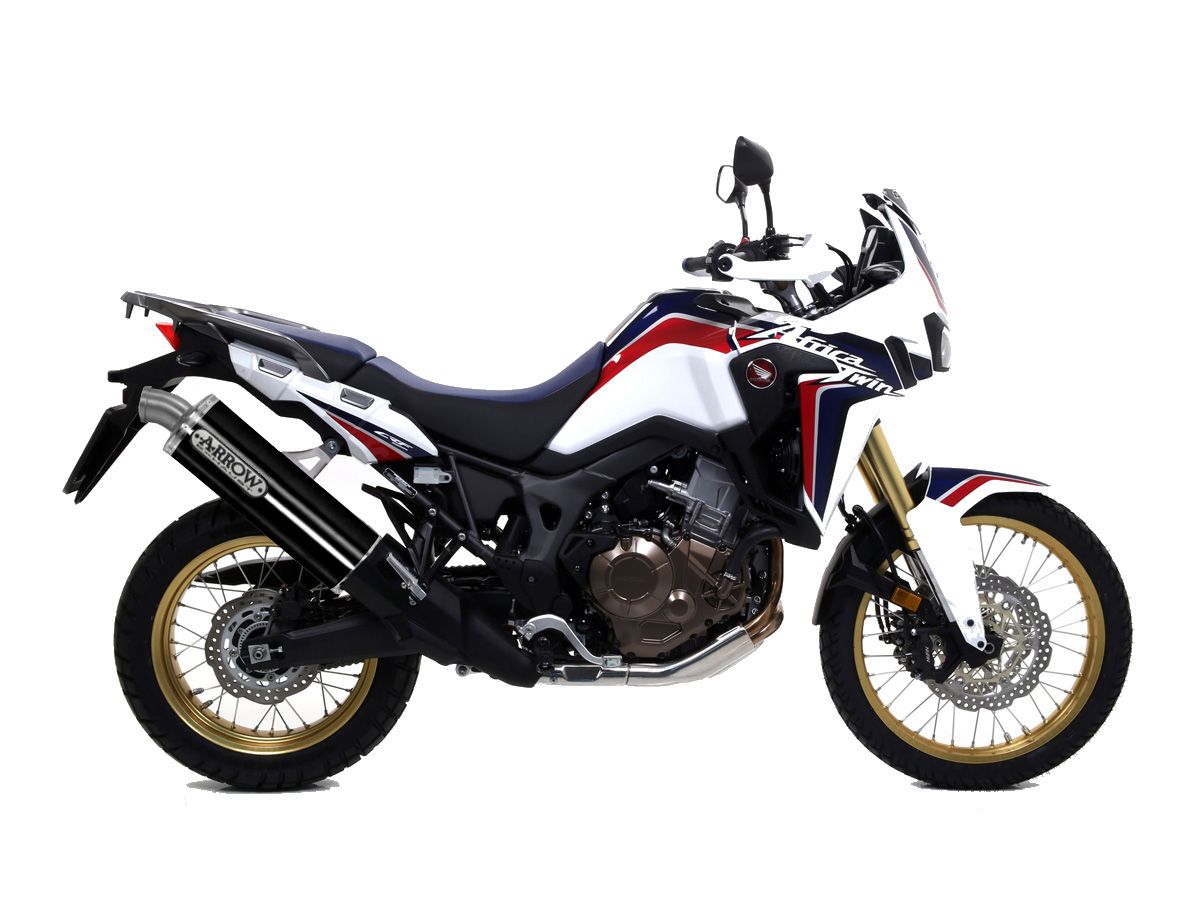 ARROW 72621AON Honda Africa Twin Adventure Sport (2018+) Dark Aluminum Slip-on Exhaust "Maxi Race Tech" – Accessories in the 2WheelsHero Motorcycle Aftermarket Accessories and Parts Online Shop