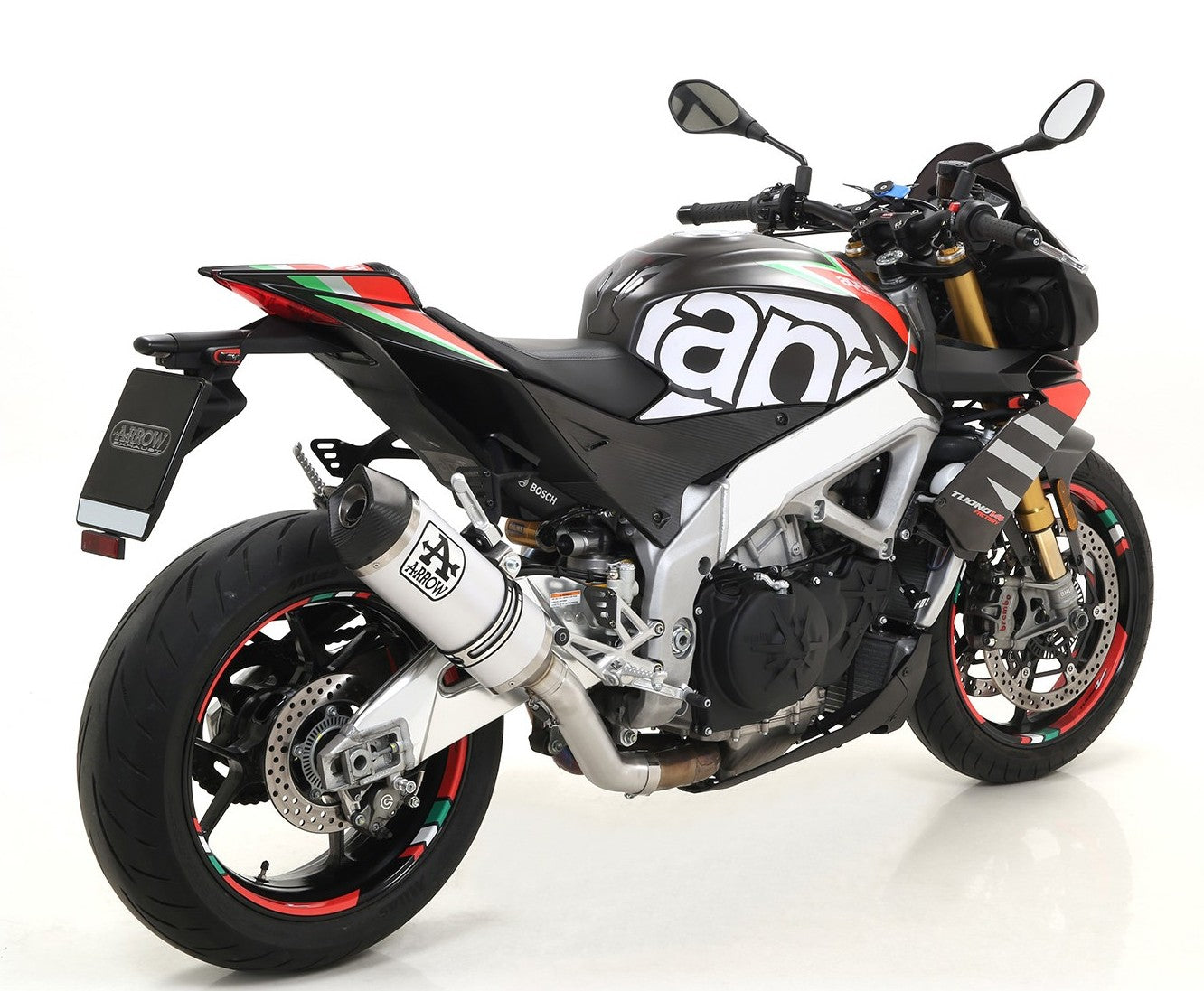 ARROW 71674MI+71906AK Aprilia Tuono V4 (19/20) Slip-on Exhaust "Race Tech" (aluminum) – Accessories in the 2WheelsHero Motorcycle Aftermarket Accessories and Parts Online Shop