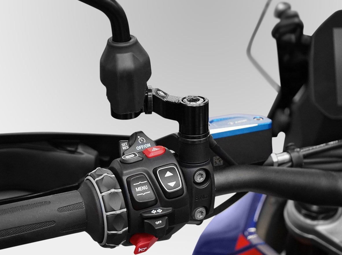 ASPE01D - DUCABIKE BMW R1300GS (2024+) Rear View Mirror Enlarge Kit – Accessories in the Motodeal Motorcycle Aftermarket Accessories and Parts Online Shop