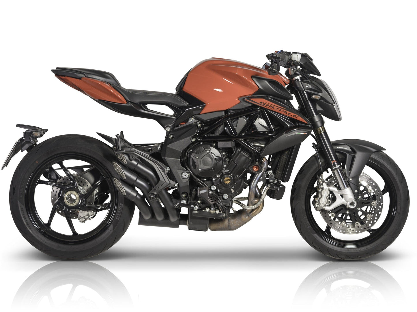 QD EXHAUST MV Agusta Brutale 800 (2016+) Triple Slip-on Exhaust "Power Gun" (dark; EU homologated) – Accessories in the 2WheelsHero Motorcycle Aftermarket Accessories and Parts Online Shop