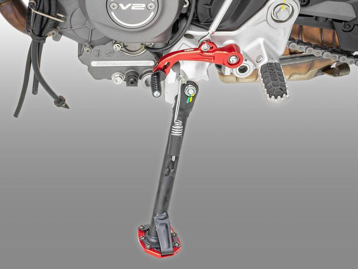 DBK DUCABIKE BAC11 Ducati Multistrada V2 / V2S (2025+) Enlarged Kickstand Pad – in the Motodeal Motorcycle Aftermarket Accessories and Parts Online Shop
