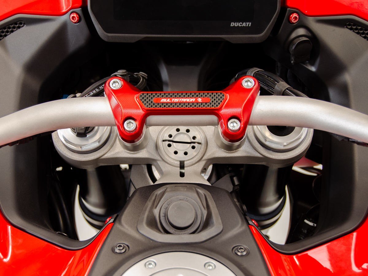 BM15 - DUCABIKE Ducati Multistrada V4 (2021+) Handlebar Clamp – Accessories in the Motodeal Motorcycle Aftermarket Accessories and Parts Online Shop