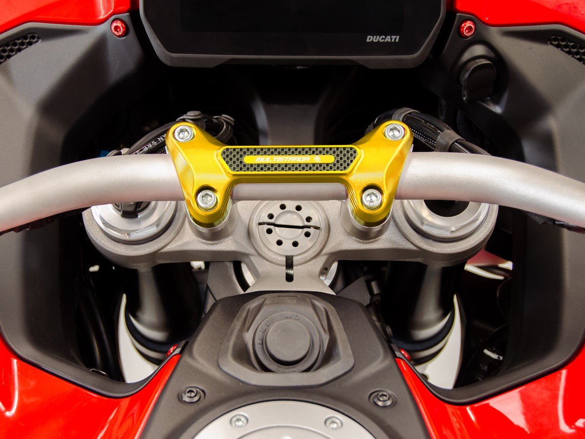 BM15 - DUCABIKE Ducati Multistrada V4 (2021+) Handlebar Clamp – Accessories in the Motodeal Motorcycle Aftermarket Accessories and Parts Online Shop