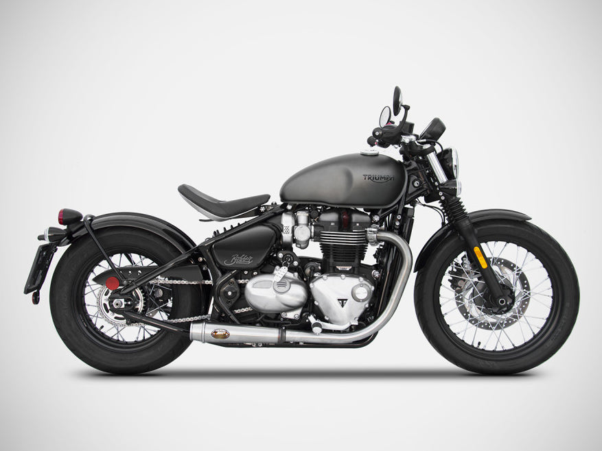 ZARD Triumph Bonneville Bobber 1200 (17/20) Double Stainless Steel Slip-on Exhaust – Accessories in the 2WheelsHero Motorcycle Aftermarket Accessories and Parts Online Shop