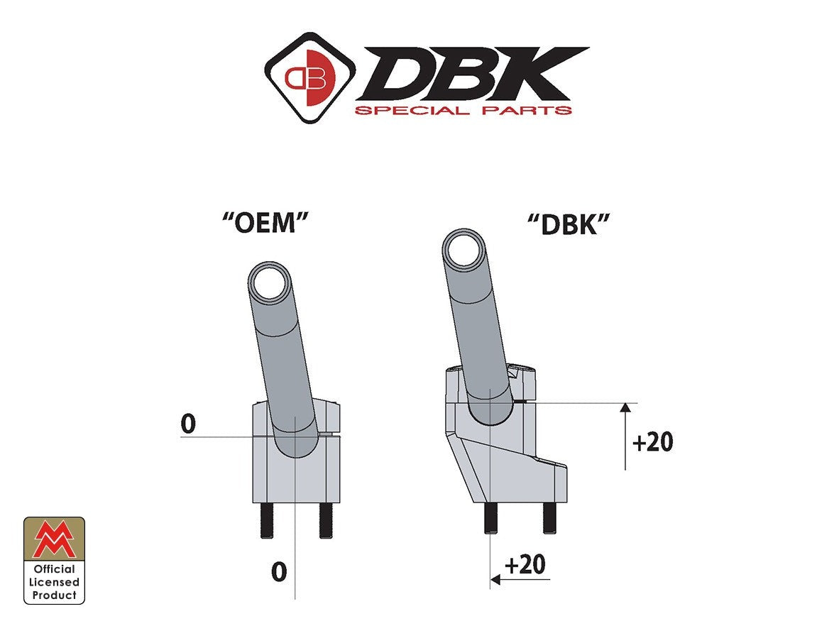 BRM04 - DBK Moto Morini Seiemmezzo (2022+) Handlebar Riser Kit – Accessories in the Motodeal Motorcycle Aftermarket Accessories and Parts Online Shop